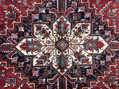 Hand-Knotted Persian Heriz Rug - 10’6”x16’6”