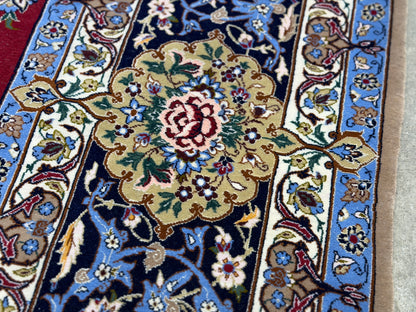 Hand-Knotted Persian Isfahan Rug - Signed Asachi - 6'10"x10'4"