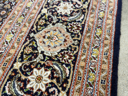 Hand-Knotted Persian Tabriz Mahi Rug - 6'7"x9'9"