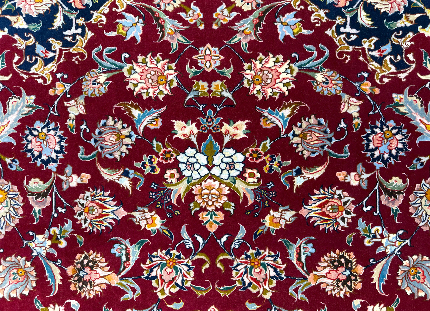 Hand-Knotted 80 Raj Persian Tabriz Rug - Signed - 9’9”x13’6”