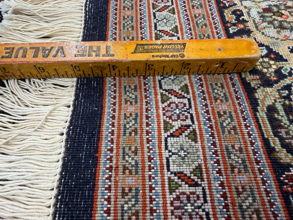 Hand-Knotted Persian Tabriz Mahi Rug - 4'10"x6'4"