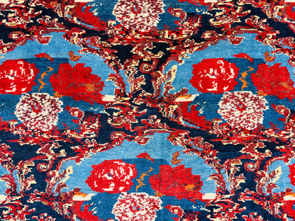 Hand-Knotted Persian Senneh Rug - 4'9"x10'