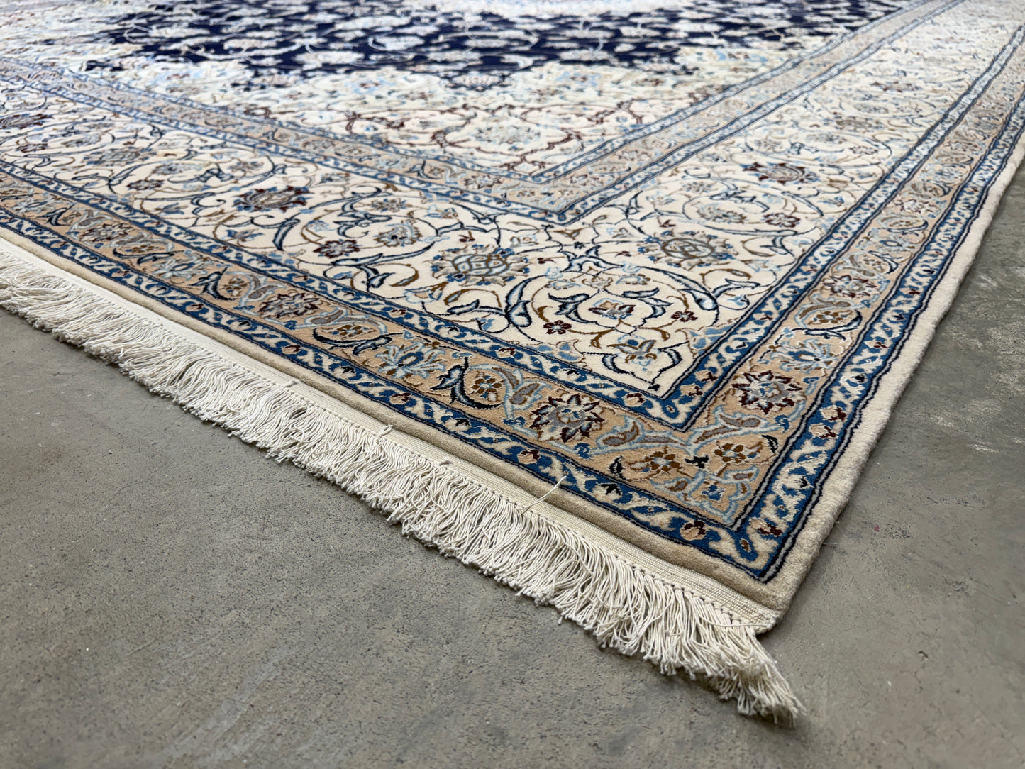 Hand-Knotted 6 La Persian Nain Rug - 10’2”x13’6”