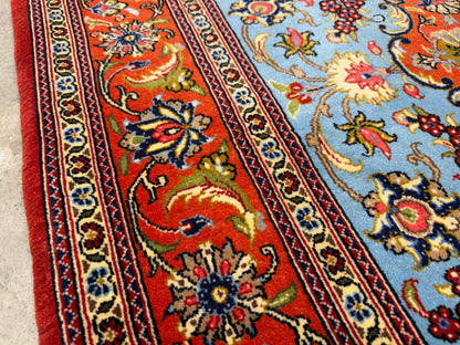 Hand-Knotted Persian Qum Rug - 3’6”x4’10”