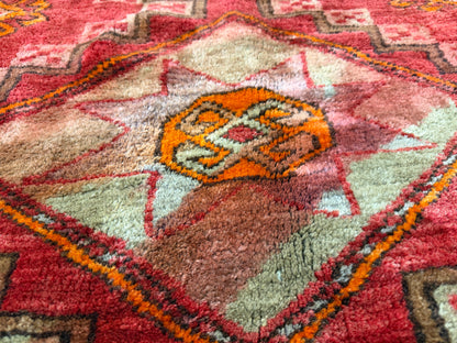 5’7”x10’7” Antique Hand-Knotted Wool Russian Kazak Oriental Rug 5x10 Handmade Carpet