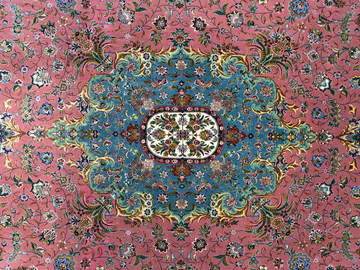 8’2”x11’8” Hand-Knotted 80 Raj Persian Tabriz Rug - Signed