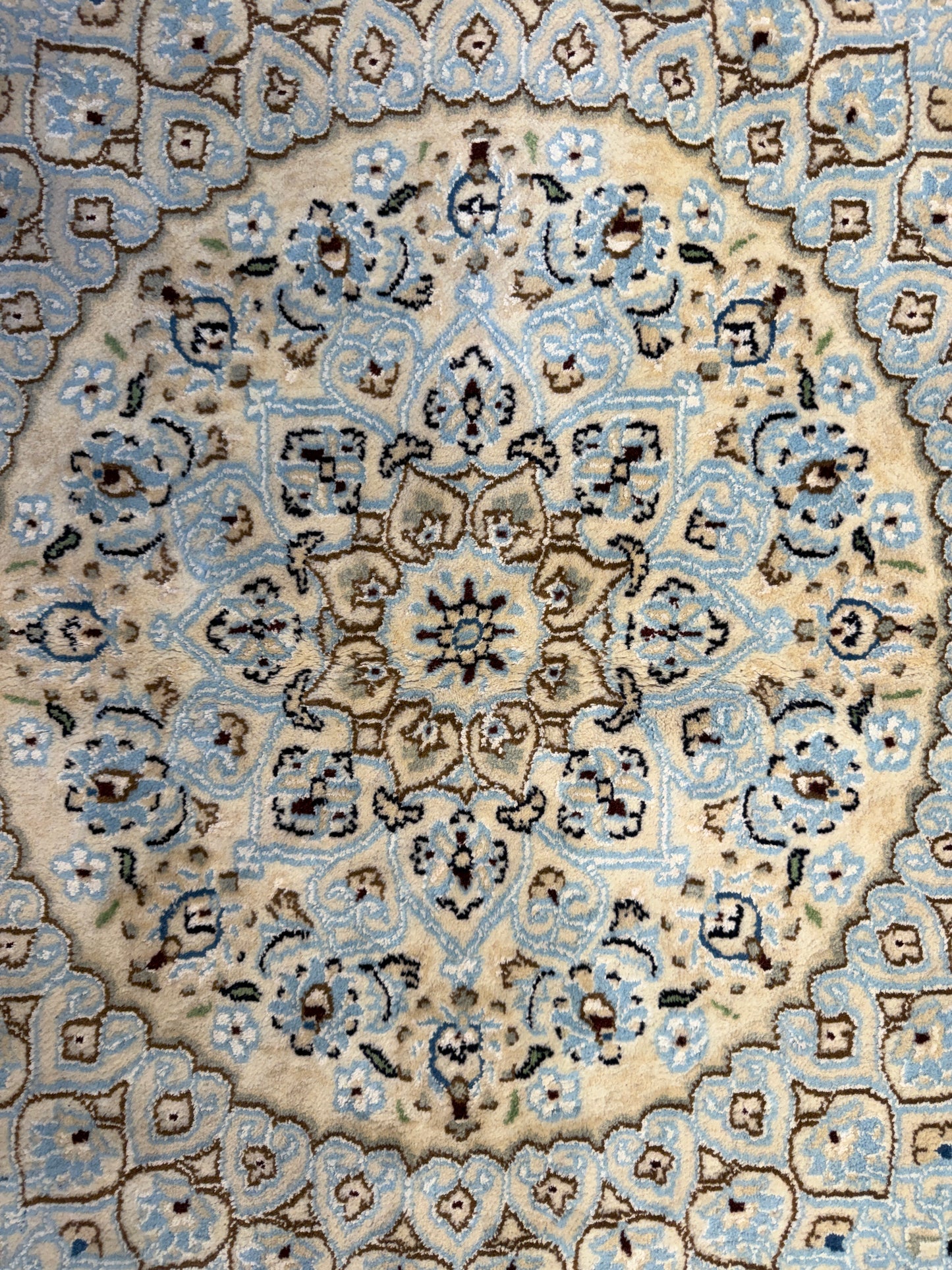 Hand-Knotted Persian Nain Rug - 10’x13’1”