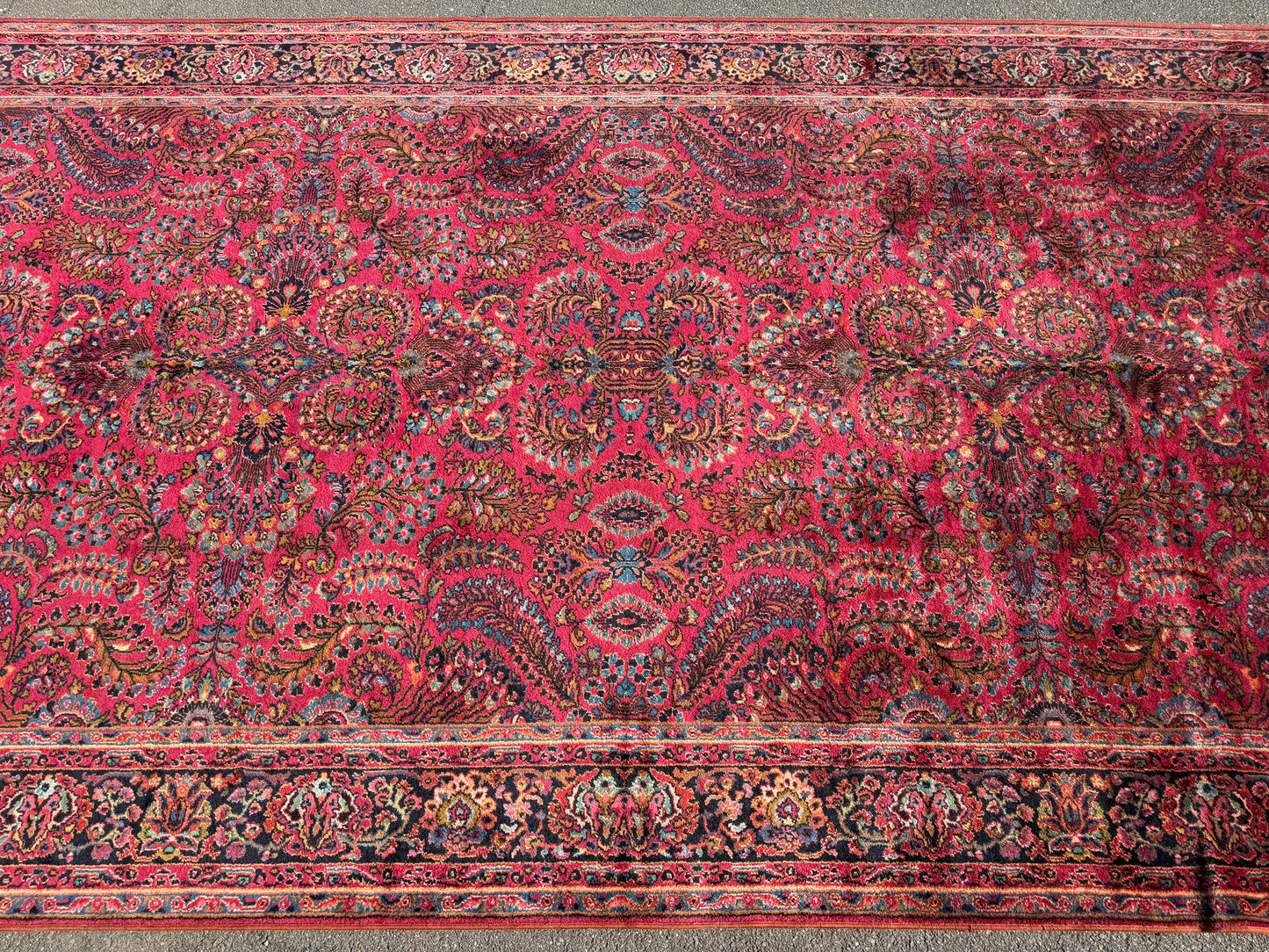 Hand-Knotted Persian Karastan Sarouk Rug - 9’x18’