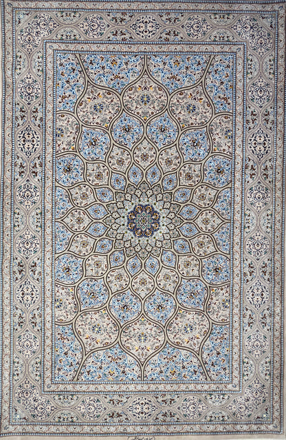 Hand-Knotted Persian Isfahan Rug - Signed Mortazavi - 5’x7’9”