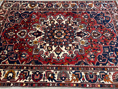 Hand-Knotted Persian Bakhtiari Rug - 6’11”x10’4”
