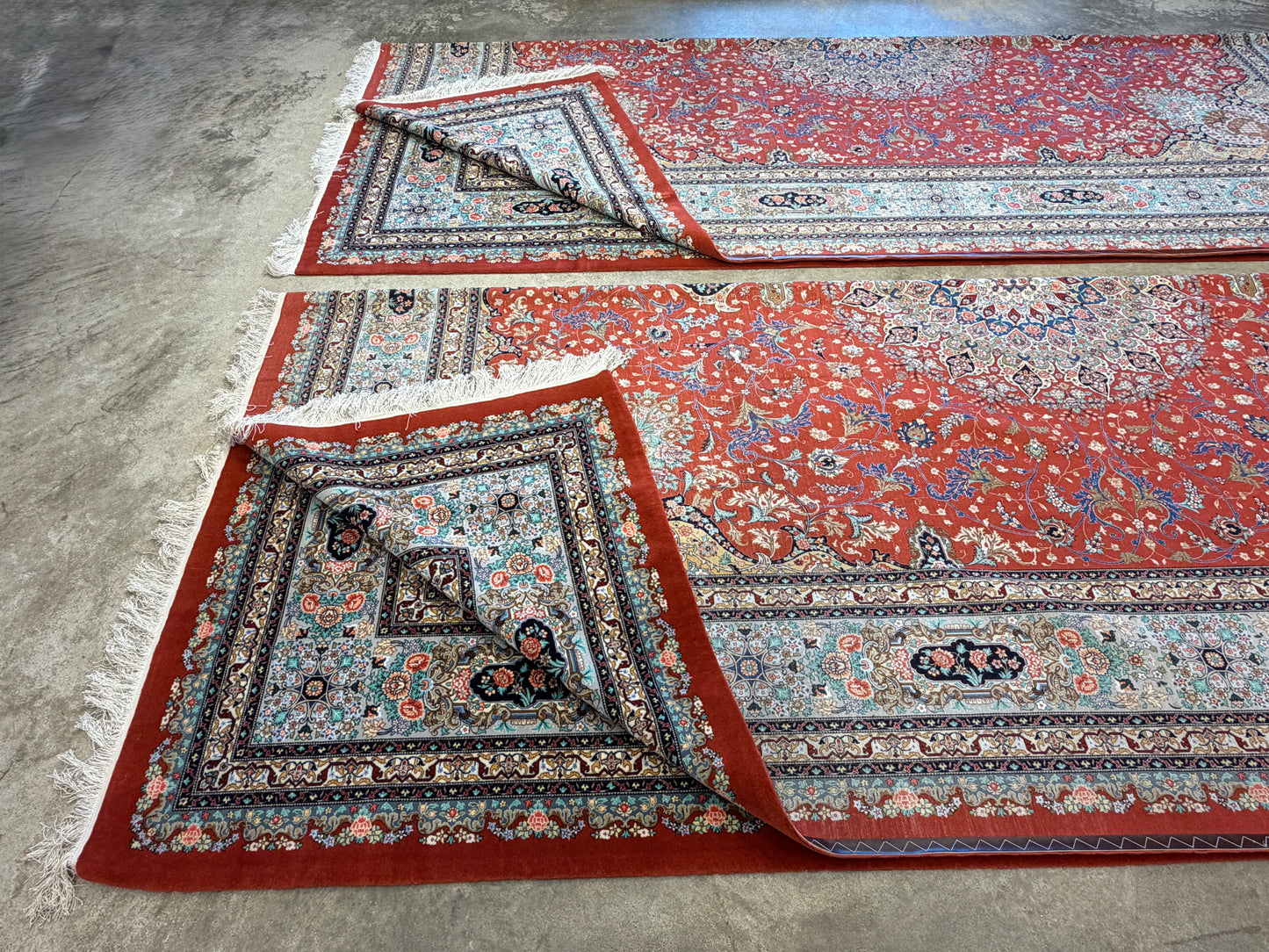 9’8”x13’3” Very Fine Hand-Knotted Persian Tabriz 80 Raj Signed Emad Fakher Area Rug