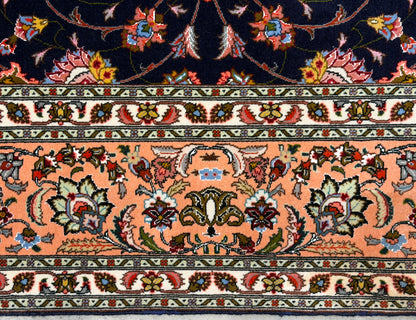 Hand-Knotted 60 Raj Persian Tabriz Rug - 6'5"x6'7"
