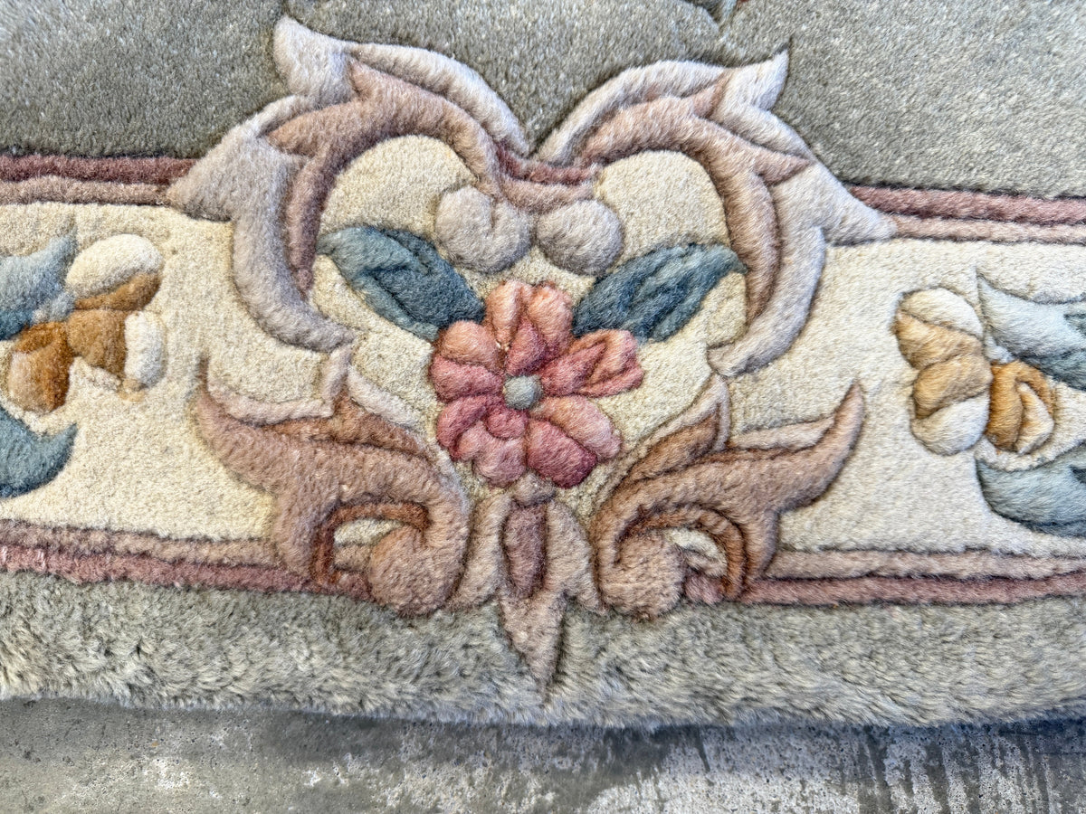 Hand-Knotted Art Deco Rug - 2’x4’