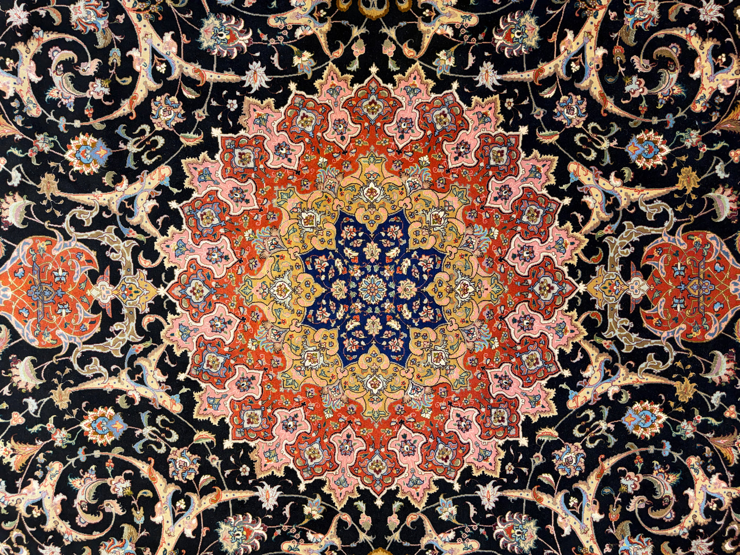10’x13’ Hand-Knotted 70 Raj Persian Tabriz Rug