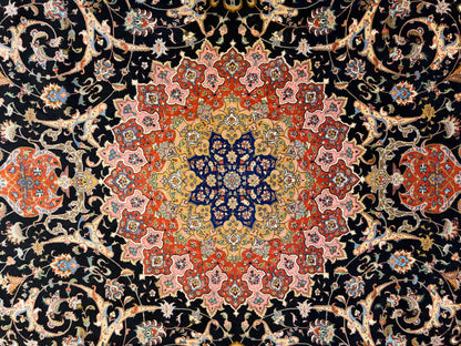 10’x13’ Hand-Knotted 70 Raj Persian Tabriz Rug