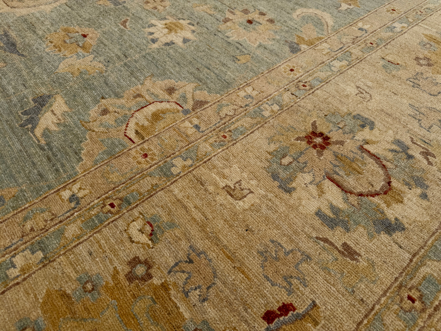 Hand-Knotted Oushak Rug - 13’x17’9”