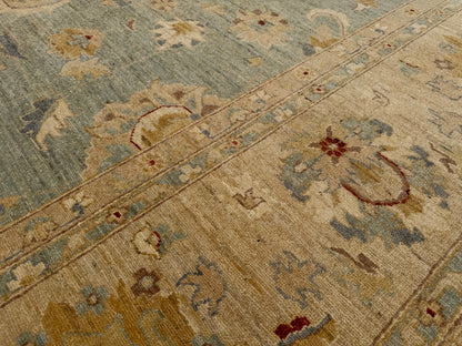 Hand-Knotted Oushak Rug - 13’x17’9”