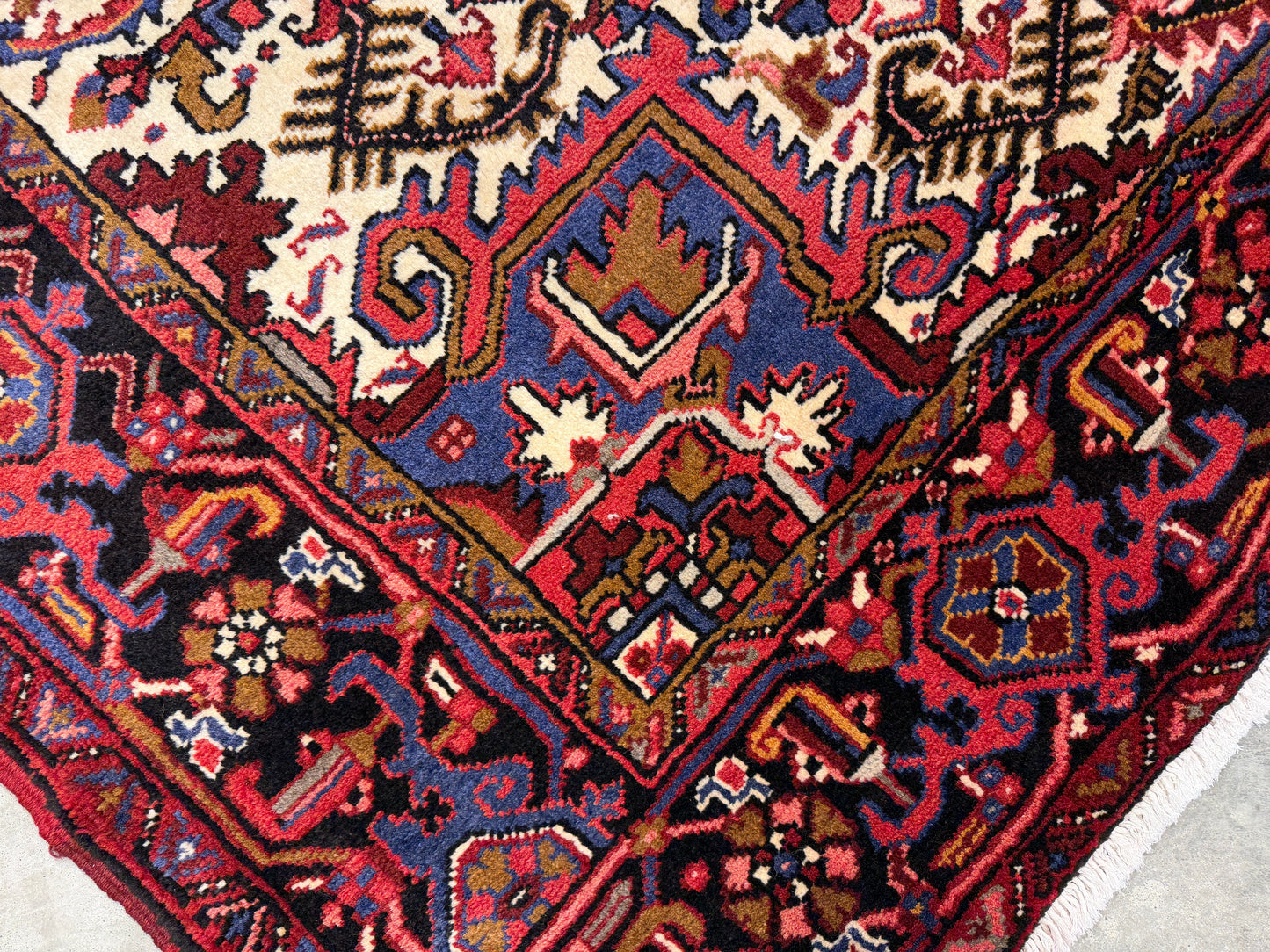 Hand-Knotted Persian Heriz Rug - 7’3”x9’9”