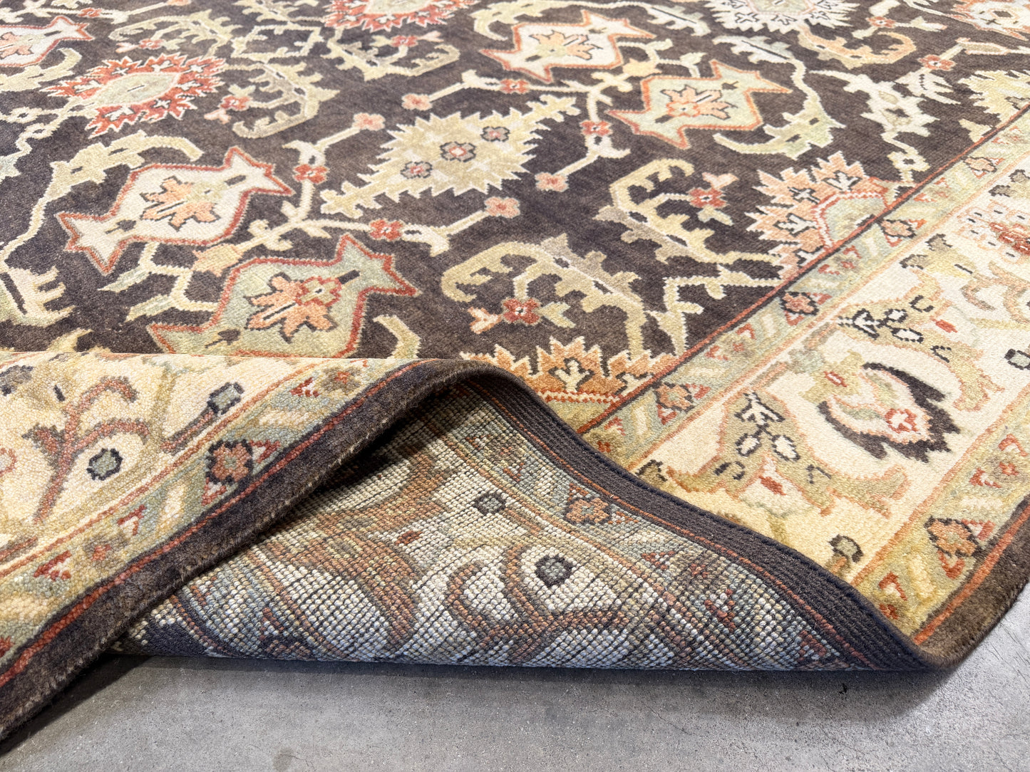 8’x10’ Hand-Knotted Wool Oushak Oriental Area Rug