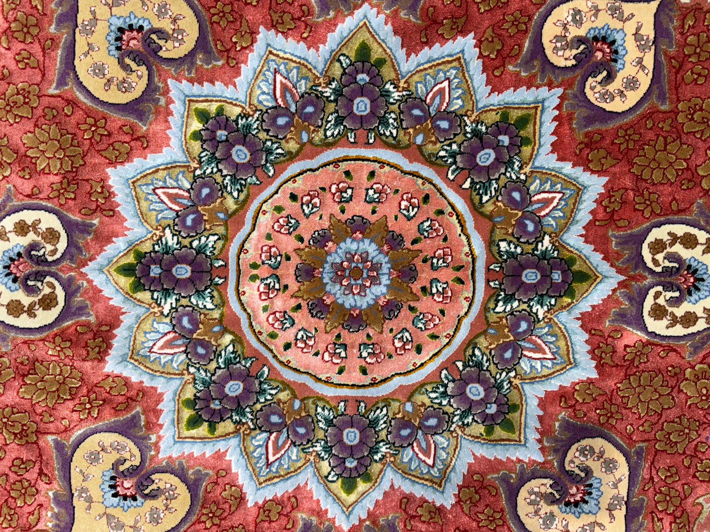 13’x19’10” Very Fine Hand-Knotted 80 Raj Persian Tabriz Rug - Signed