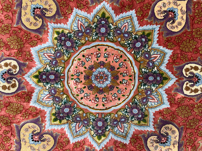 13’x19’10” Very Fine Hand-Knotted 80 Raj Persian Tabriz Rug - Signed