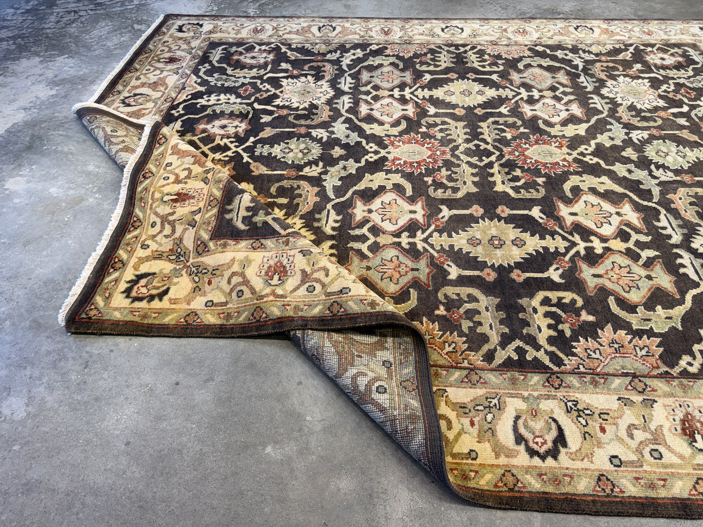 8’x10’ Hand-Knotted Wool Oushak Oriental Area Rug