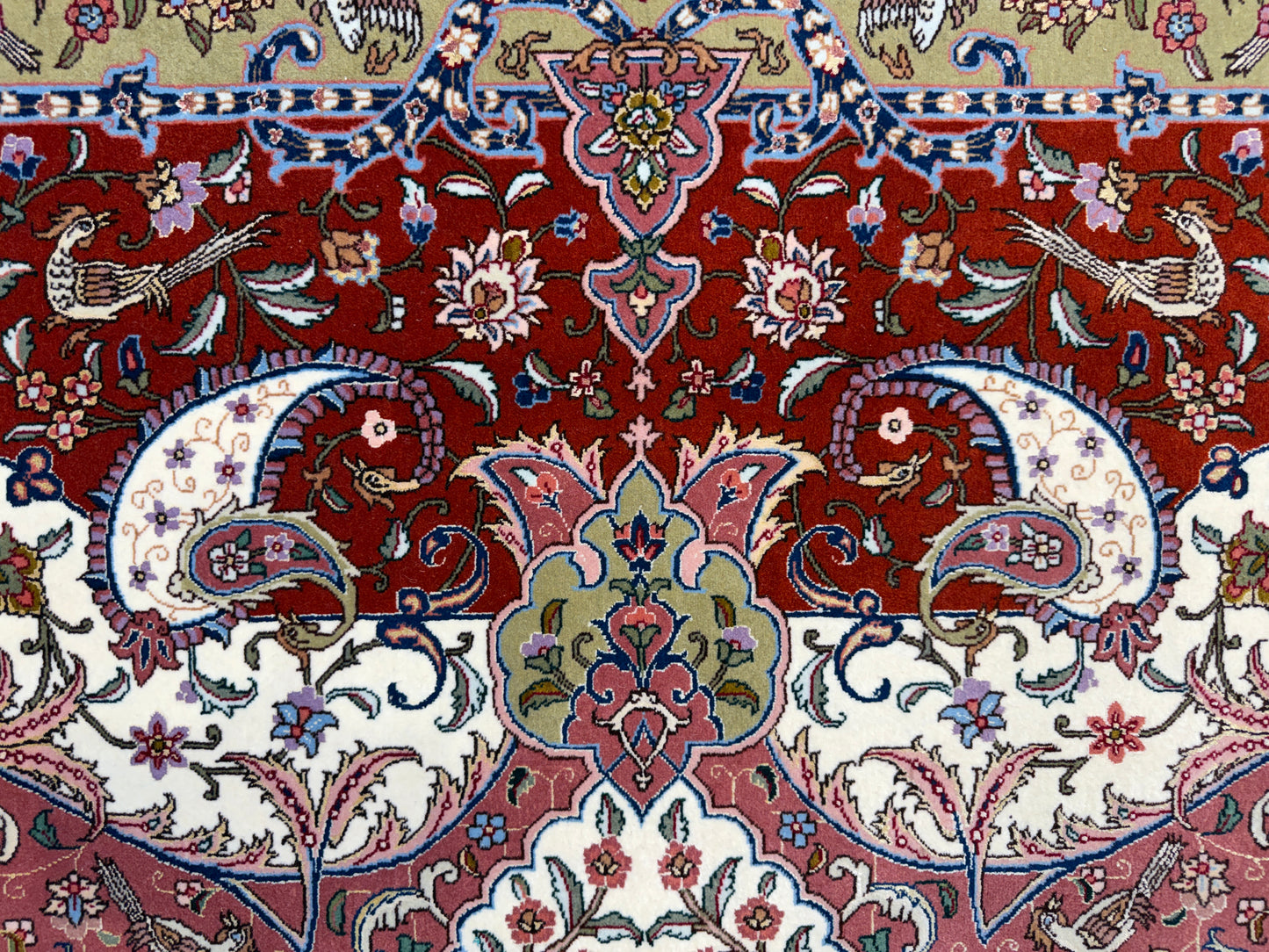Hand-Knotted 70 Raj Persian Tabriz Pictorial Rug - 10’4”x13’3”