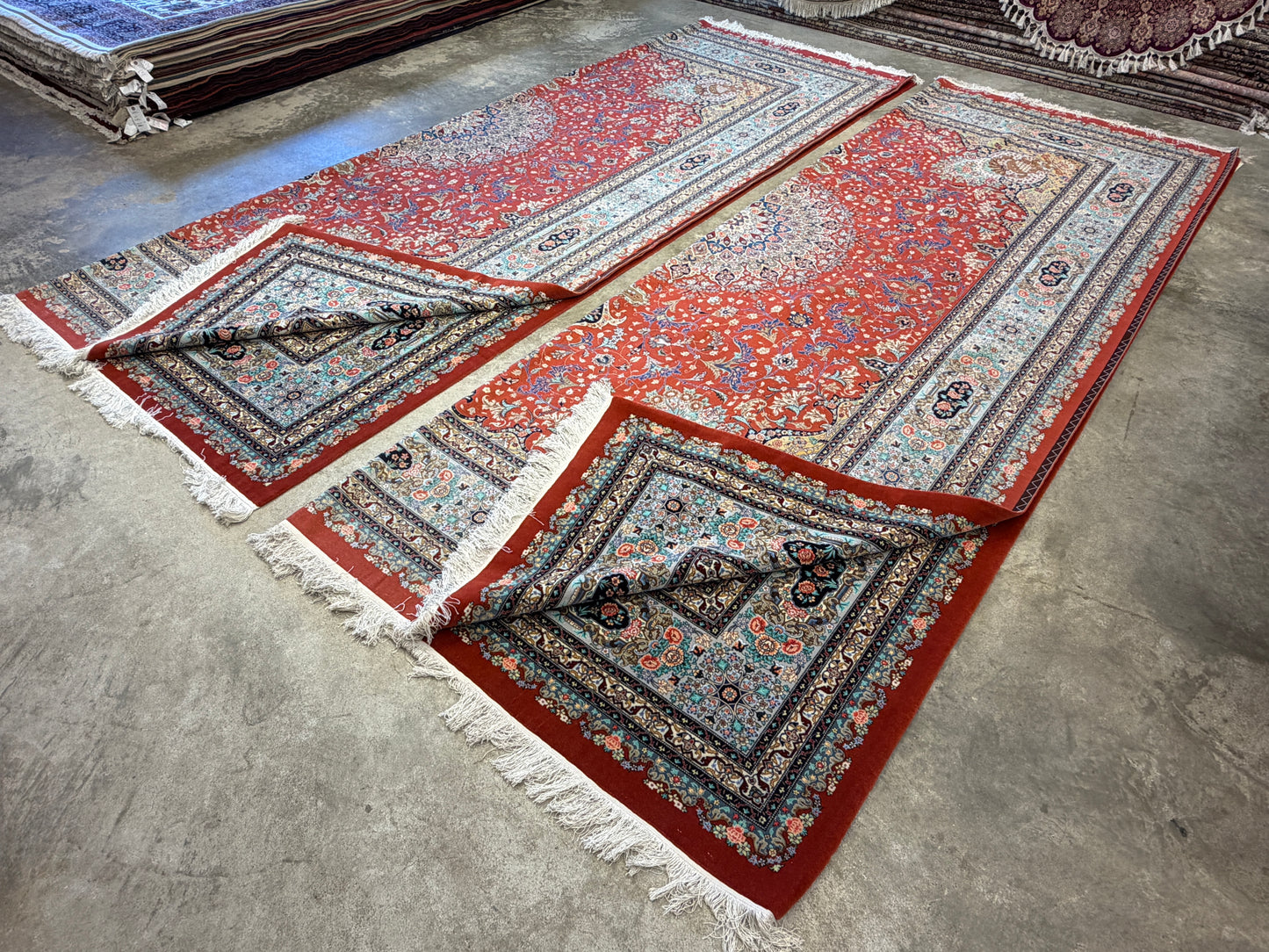 9’8”x13’3” Very Fine Hand-Knotted Persian Tabriz 80 Raj Signed Emad Fakher Area Rug