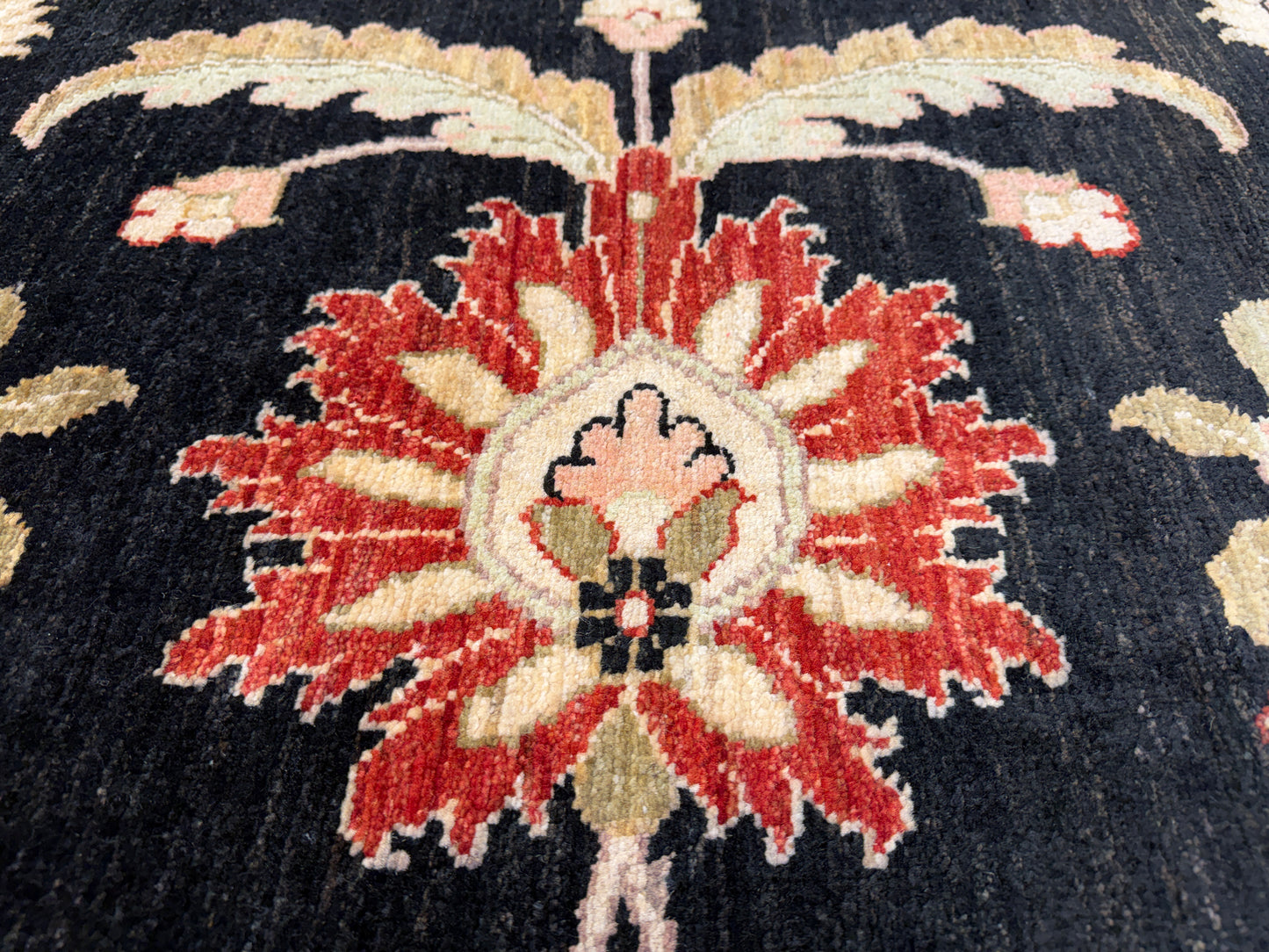 Hand-Knotted Peshawar Rug - 7’7”x10’6”