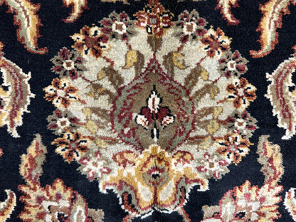 12’1”x15’2” Hand-Knotted Wool Agra Area Rug Handmade All-over Carpet