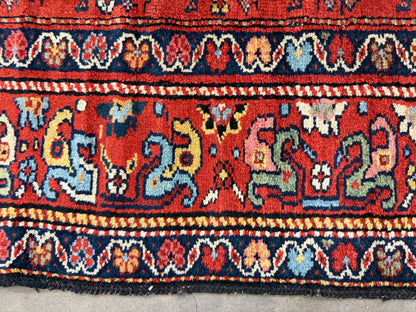 Antique Hand-Knotted Persian Kurdish Runner - 3’4”x13’
