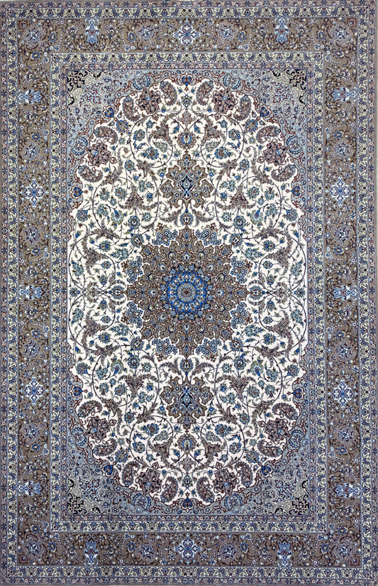 Hand-Knotted Persian Isfahan Rug - Signed Zolfaghari - 6’9”x10’6”