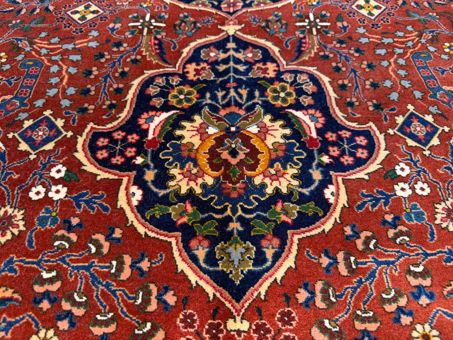 Hand-Knotted Persian Tabriz Rug - 9’10”x13’5”