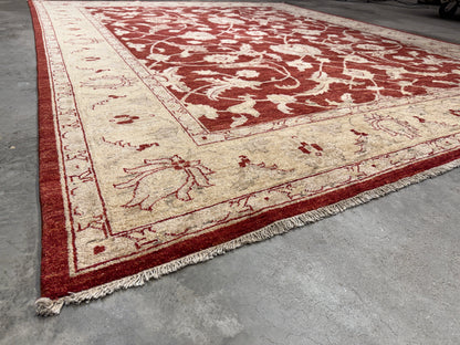 Hand-Knotted Peshawar Rug - 8’x10’
