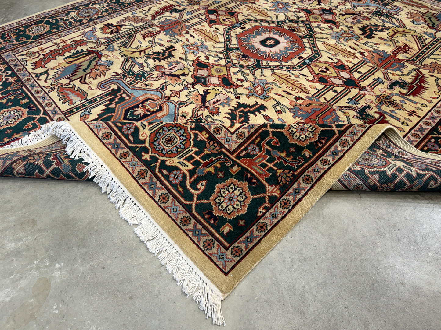8’x9’11” Hand-Knotted Wool IndoHeriz Area Rug