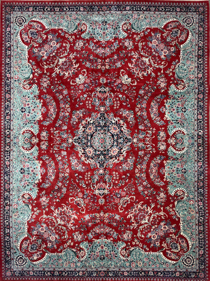 9’x12’ Hand-Knotted Very Fine Wool SinoPersian Area Rug Handmade Carpet