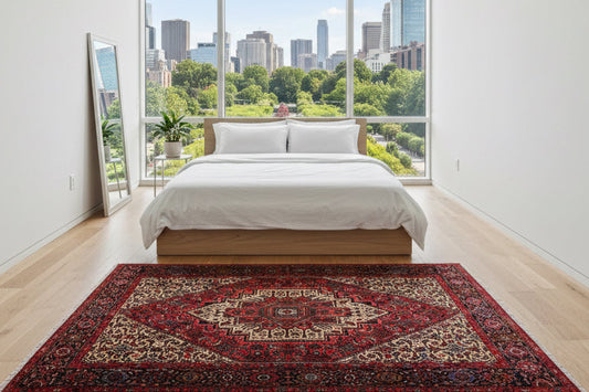 Hand-Knotted Persian Bidjar Gholtogh Rug - 4'1"x6'3"