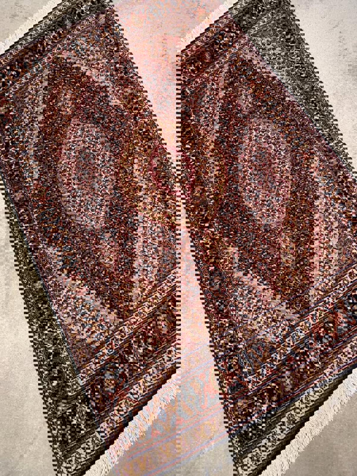 3'2"x5' Very Fine Handmade Wool & Silk  Persian Tabriz Rug