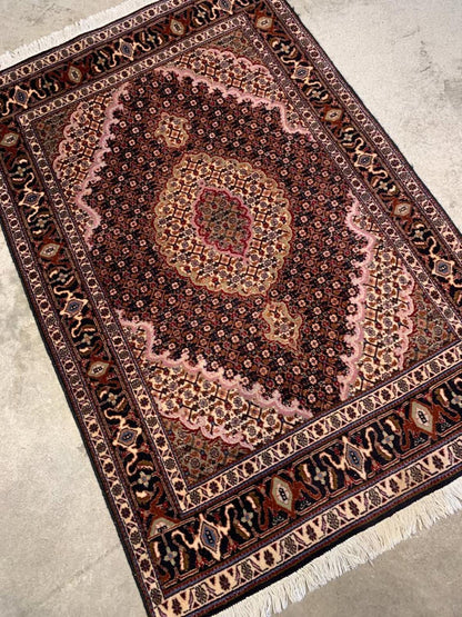 3'2"x5' Very Fine Handmade Wool & Silk  Persian Tabriz Rug