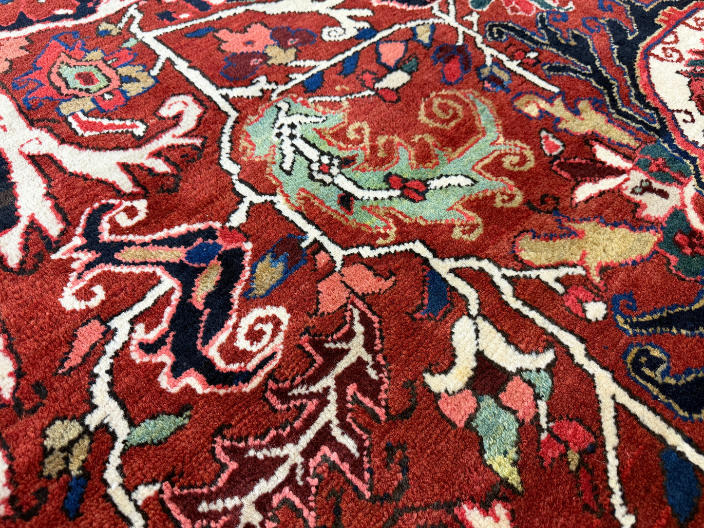 Hand-Knotted Persian Heriz Rug - 10’1”x12’2”