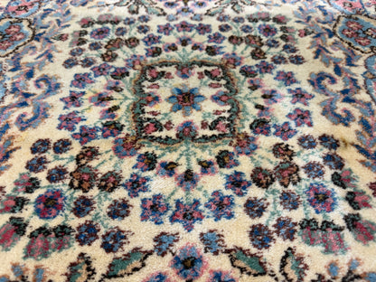 Hand-Knotted Antique Kerman Runner - 3’x21’10”