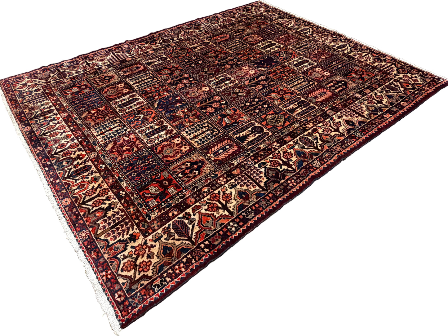 Hand-Knotted Persian Bakhtiari Rug - 9’11”x12’7”