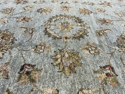 8’ Diameter Hand-knotted Wool Round Area Rug - Handmade Carpet 8x8 Green