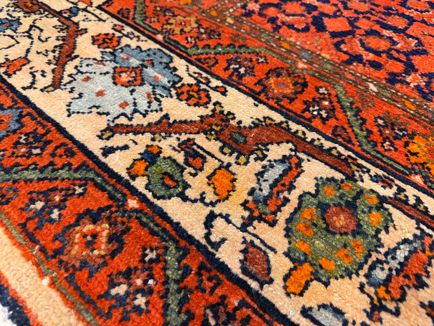 Antique Hand-Knotted Persian Malayer Runner - 6’9”x16’4”