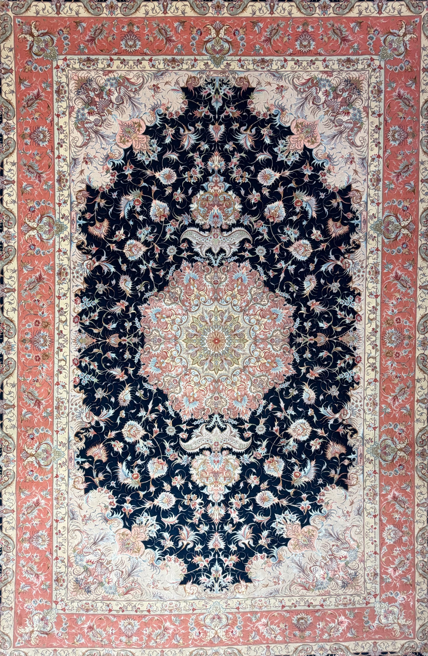 Hand-Knotted Persian Tabriz Rug - 6’7”x10’2”