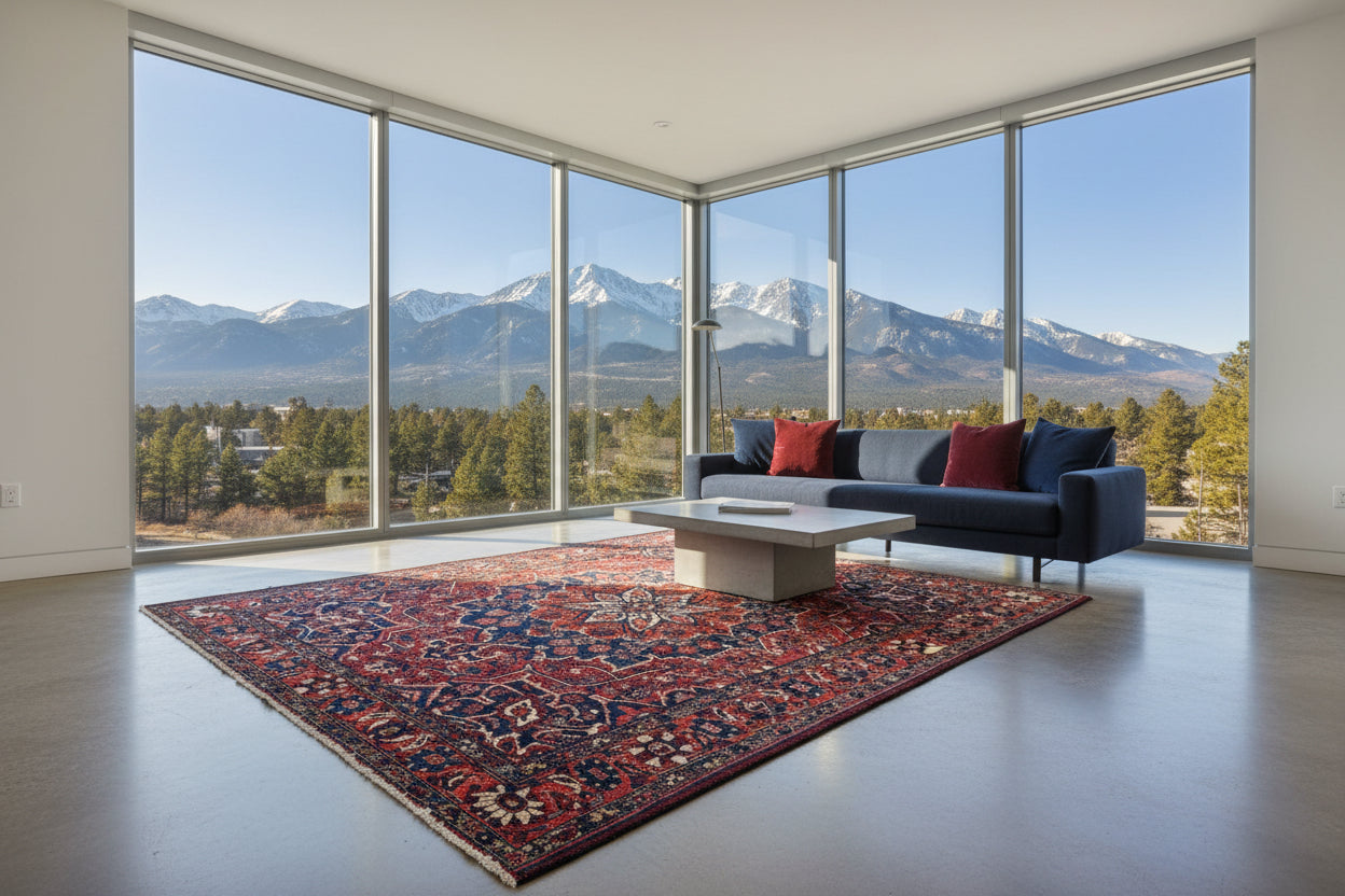 Hand-Knotted Persian Bakhtiari Rug - 10’x11’10”