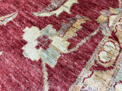 10’9”x14’6” Hand-Knotted Wool Agra Rug Handmade All-over Area Carpet