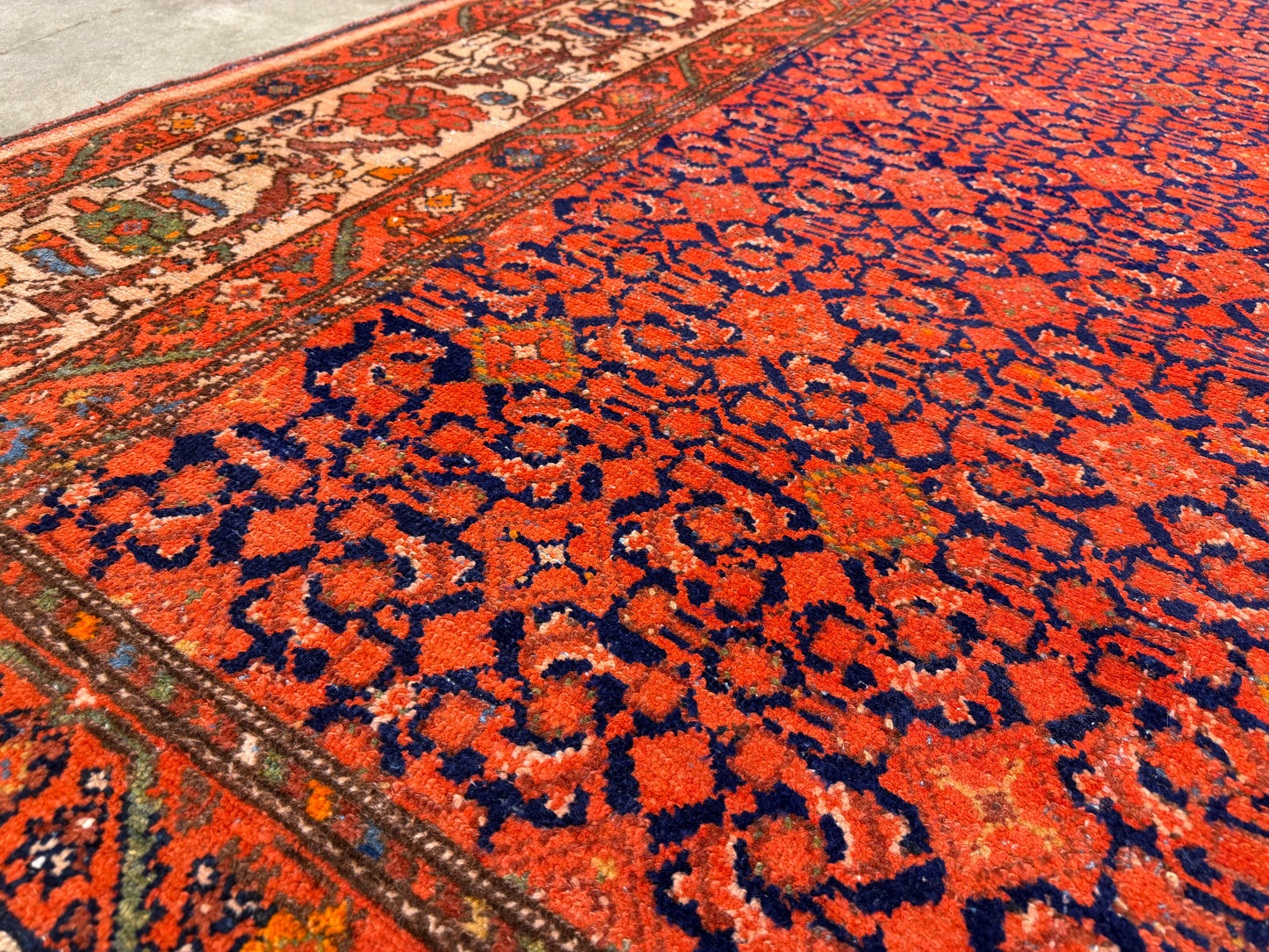 Antique Hand-Knotted Persian Malayer Runner - 6’9”x16’4”