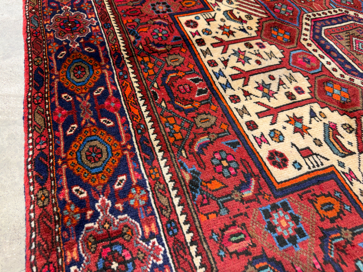 Hand-Knotted Persian Bidjar Gholtogh Rug - 4'x6'7"