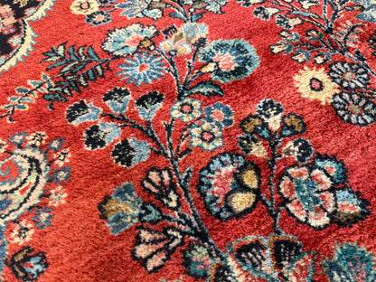 10’1”x12’4” Antique Hand-Knotted Persian Ghazvin Area Rug